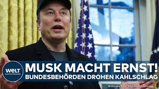 USA: Paukenschlag! Musk macht ernst! Heftige Entlassungen drohen bei Pentagon, FBI und Co.