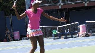 Venus Williams Practice at the 2013 US Open