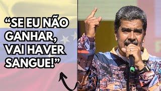 “SE EU NÃO GANHAR, VAI HAVER SANGUE!”: NICOLÁS MADURO (REAÇÃO)