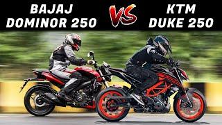 Dominar 250 vs KTM Duke 250- Drag Race Compare