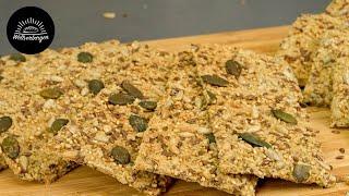 Crunchy crispbread in 30 minutes - without any flour!