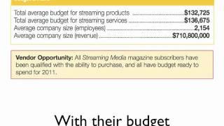 Streaming Media magazine's 2011 Audience