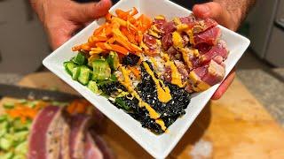 How To Make a Poke Bowl with Seared Tuna