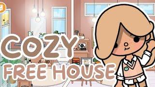 COZY BROWN FREE HOUSE [aesthetic house design] IN TOCA LIFE WORLD