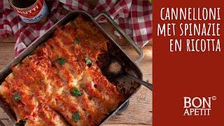 Cannelloni met spinazie en ricotta