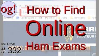 How to Find Online Ham Radio Exams (#332)