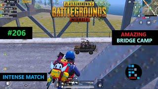 PUBG MOBILE | AMAZING BRIDGE CAMPING INTENSE MATCH CHICKEN DINNER