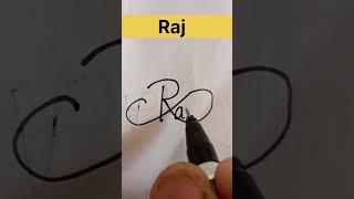 Raj Name cute signature styil #viral #ytshorts #youtubeshorts #signature #trending #shorts