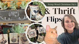 Scrap Wood Christmas DIY's and other Thrift Store Makeovers Using IOD, Roycyled paper & More