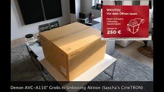 UNBOXING vom Denon AVC-A110 Jubiläumsmodell - @Grobi.tv Unboxing Aktion