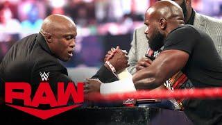 Apollo Crews battles Bobby Lashley in an Arm Wrestling Match: Raw, Aug. 24, 2020