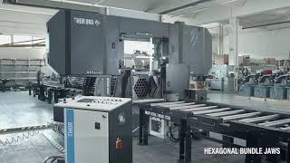 Material Handling system: hexagonal bundle cutting - Mep sawing machines