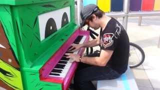 Dani Rosenoer - Punching Keys on a street piano @ Cleveland