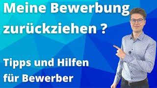 Bewerbung zurückziehen? So machst du es richtig! | Fair und professionell