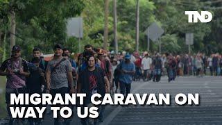 Caravan of 1,500 migrants heads for US border before Trump retakes office