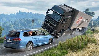 Realistic Rollover Crashes #02 | BeamNG.drive