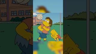 Bart beaten Nelson⁉️ #thesimpsons #bartsimpson #shorts