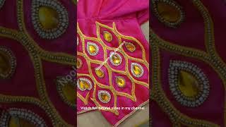 grand aari work sleeve design for beginners #shorts