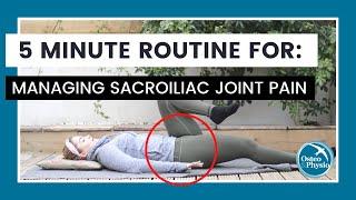 Our full 5 minute guided routine for a SACROILIAC JOINT pain!