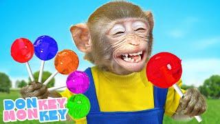  Lollipop Song  Please Give Me Lollipops | Donkey Monkey - Nursery Rhymes