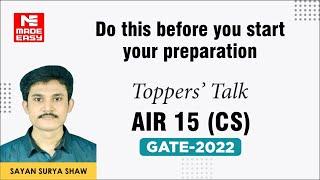 GATE 2022 Topper | Computer Science | Sayan Surya Shaw | AIR-15 | Toppers' Talk | MADE EASY Student