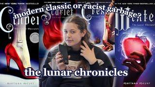 an unnecessarily thorough recap of the LUNAR CHRONICLES ('Cinder' by Marissa Meyer)