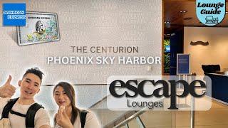 The smallest American Express Centurion Lounge in the world? At PHX Airport Bonus Escape Lounge Tour