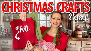 Brilliant ways to use FELT for your Christmas Crafts! | Dollar Tree DIYs 2024