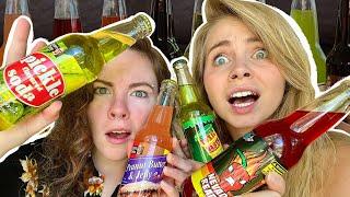 Taste Testing The WORLD'S CRAZIEST Sodas! - Hailee And Kendra