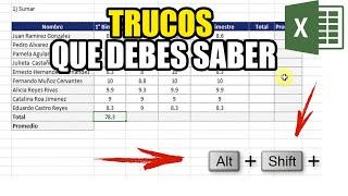 TRUCOS PARA EXCEL QUE TE HARAN MAS FACIL EL TRABAJO