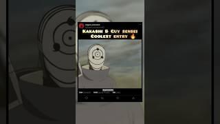 Kakashi & Guy sensei coolest entry #naruto #narutoshippuden #animation #obito #youtubeshorts