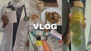 VLOG | 3:30 AM MORNING ROUTINE, muslimah medical student, skin care, Fajr, food, Anime, productive