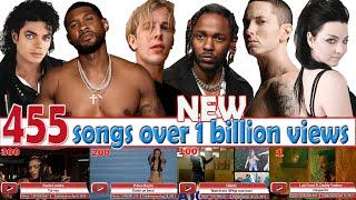 All 455 songs with over 1 billion views - Oct. 2024 №45