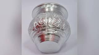 Silver Pooja Kalash Lota For All Traditional Occasions #crazyxyz #viral  #pujavlog #aarti #ramnavami