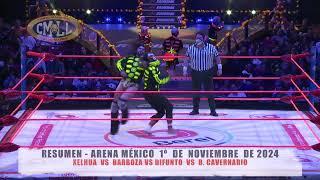 CMLL - XELHUA  VS  BARBOZA VS DIFUNTO  VS  B. CAVERNARIO/ARENA MÉXICO / 01-11-24