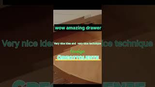 A brilliant engineer.Great drawer design.#diy #excellentwork #respect100 #woodscraft