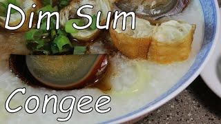 稀飯  Dim Sum Congee with century egg and chinese donut