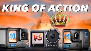 GoPro Hero11 vs Osmo Action 3 vs Hero10 Action Camera Comparison