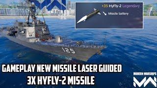 Gameplay New Missile HyFly-2 With Laser Guided Modern Warships