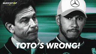 QUICK STOP 129: TOTO WOLFF IS THE ONE LOSING COGNITIVE ABILITY!