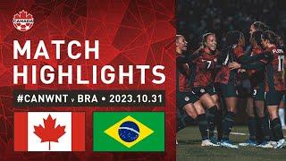 HIGHLIGHTS: #CANWNT 2:0 BRA