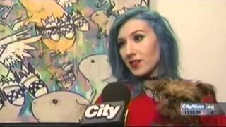 CityNews Toronto Coverage of "Unicorn Comet" Art Show in Toronto, Canada