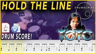 Hold the Line - TOTO | DRUM SCORE Sheet Music Play-Along | DRUMSCRIBE