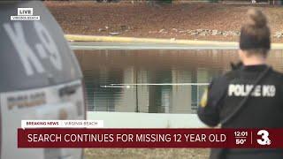 Large police presence in pond near where Virginia Beach boy went missing