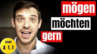 "mögen" VS "möchten" VS "gern" | The Verb mögen explained!