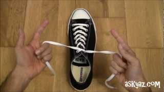 How to tie a Shoe Lace in 1 Second