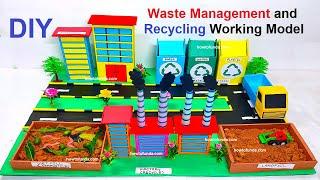 waste management and recycling techniques working model | eco friendly diy | howtofunda @craftpiller