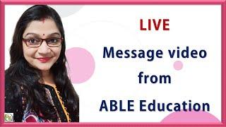 LIVE Message video from ABLE Education for hacked YouTube channel.