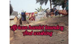 COME WASH AND DRY WITH ME IN A TYPICAL HAMLET. #village #viral #adventure #viralvideos #fyp #nature