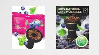 BEST Hookah Shisha Tobacco Flavors / M. ROSENFELD Hookah Flavors Blueberry mint, Tropical fruit mix